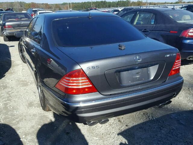 WDBNG74J05A443908 - 2005 MERCEDES-BENZ S 55 AMG GRAY photo 3