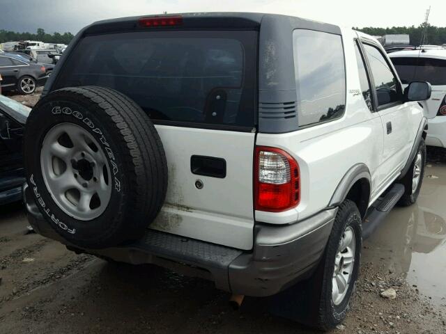 4S2CK57W324318208 - 2002 ISUZU RODEO SPOR WHITE photo 4