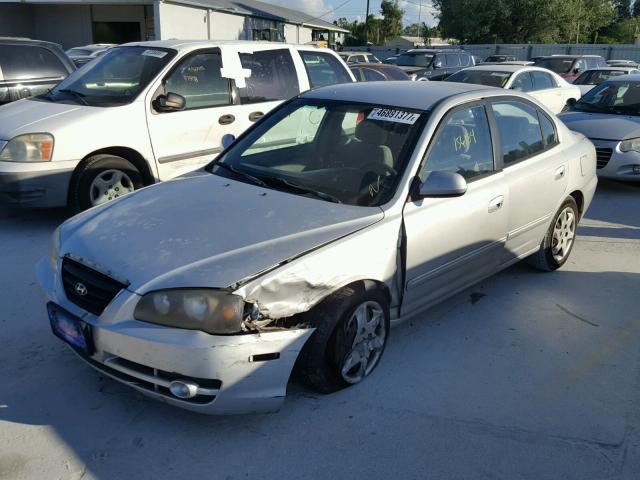 KMHDN46D24U740373 - 2004 HYUNDAI ELANTRA GL SILVER photo 2