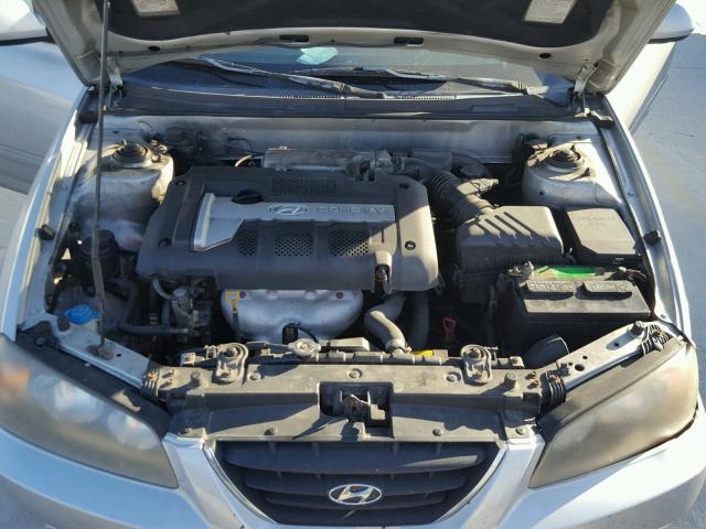 KMHDN46D24U740373 - 2004 HYUNDAI ELANTRA GL SILVER photo 7