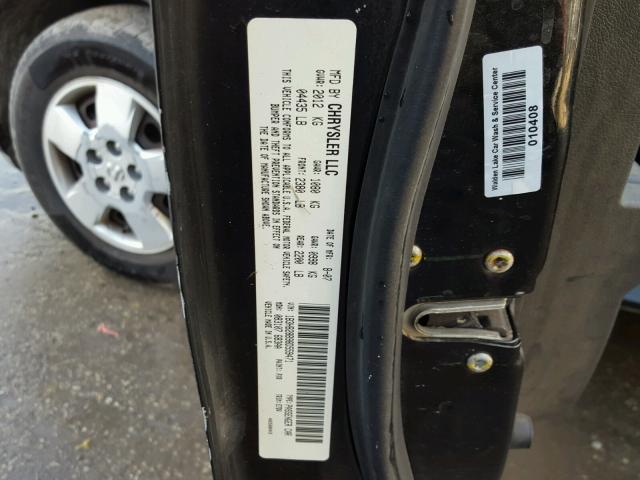 1B3HB28B98D559471 - 2008 DODGE CALIBER BLACK photo 10