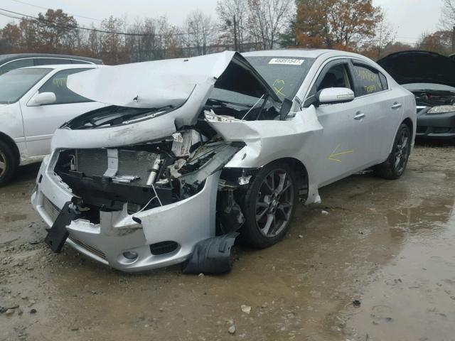 1N4AA5AP1BC804549 - 2011 NISSAN MAXIMA S SILVER photo 2