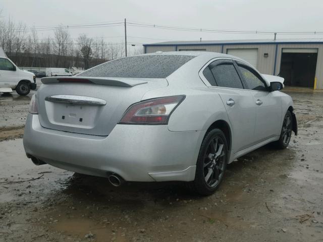 1N4AA5AP1BC804549 - 2011 NISSAN MAXIMA S SILVER photo 4