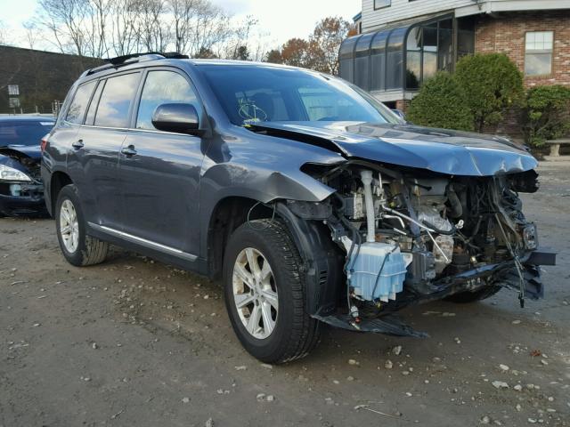 5TDBK3EH4DS260827 - 2013 TOYOTA HIGHLANDER GRAY photo 1