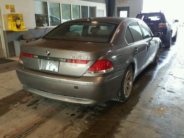 WBAGN63494DS48194 - 2004 BMW 745 LI Күміс фото 4