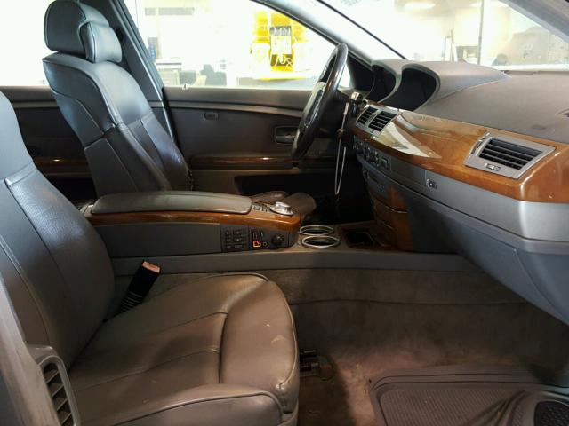 WBAGN63494DS48194 - 2004 BMW 745 LI SILVER photo 5