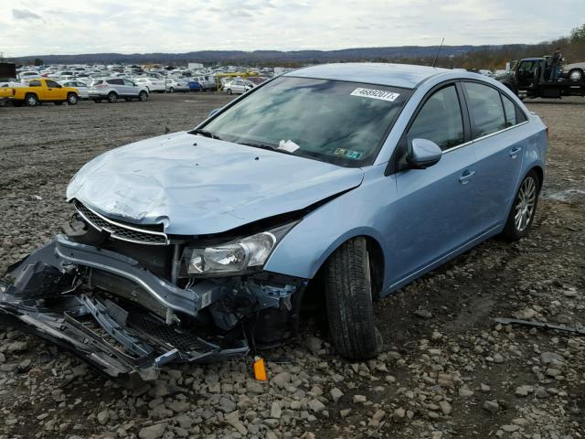 1G1PJ5SC5C7173520 - 2012 CHEVROLET CRUZE ECO BLUE photo 2