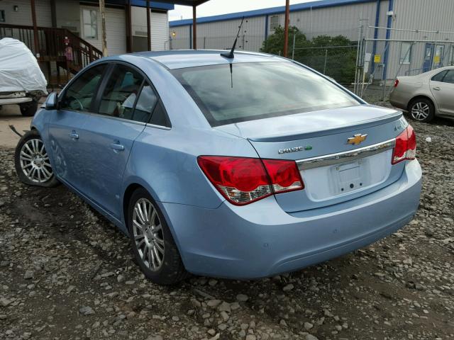 1G1PJ5SC5C7173520 - 2012 CHEVROLET CRUZE ECO BLUE photo 3