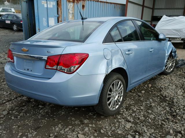 1G1PJ5SC5C7173520 - 2012 CHEVROLET CRUZE ECO BLUE photo 4