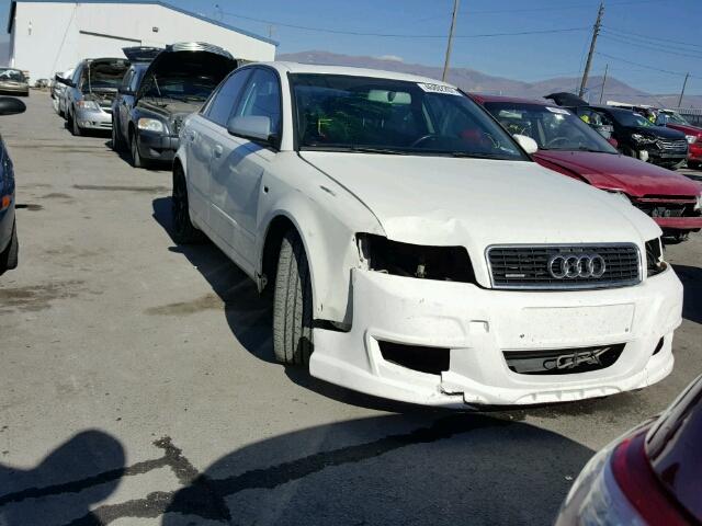 WAULC68E94A238482 - 2004 AUDI A4 1.8T QU WHITE photo 1