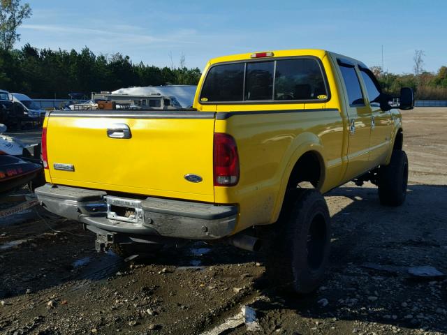 1FTWW31P06EA10979 - 2006 FORD F350 SRW S YELLOW photo 4