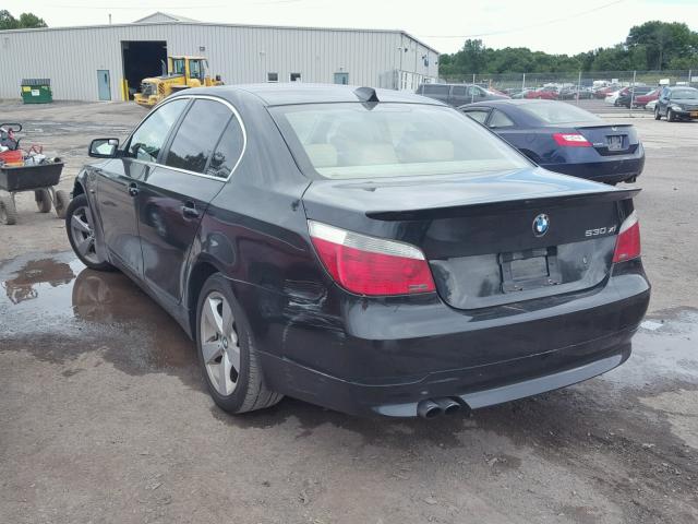 WBANF735X6CU21104 - 2006 BMW 530 XI BLACK photo 3