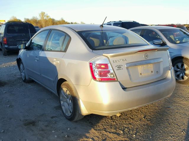 3N1AB6APXBL713963 - 2011 NISSAN SENTRA 2.0 SILVER photo 3