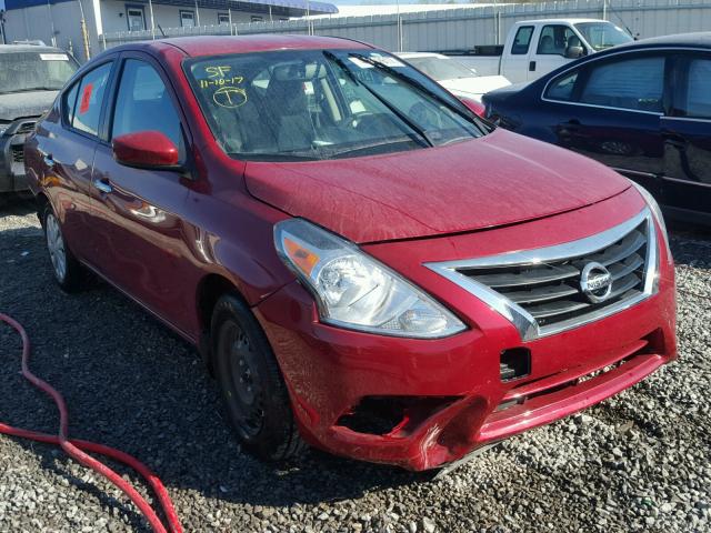 3N1CN7AP7FL895519 - 2015 NISSAN VERSA S RED photo 1