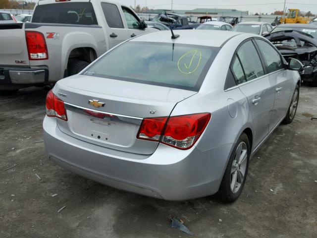 1G1PE5SB5D7228819 - 2013 CHEVROLET CRUZE LT SILVER photo 4