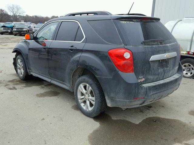 2GNFLGEK3E6157595 - 2014 CHEVROLET EQUINOX LT BLACK photo 3