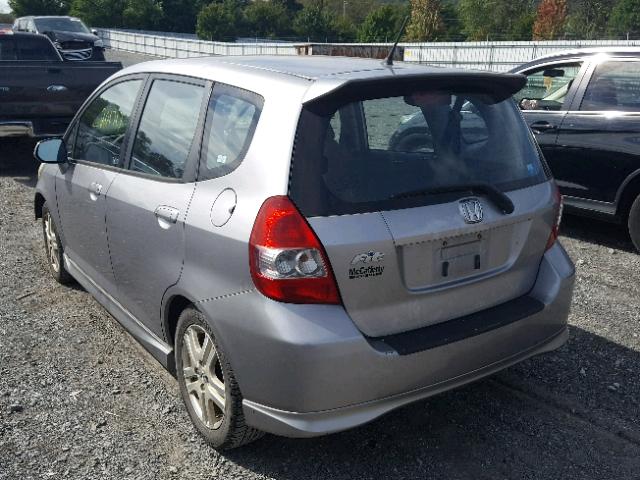 JHMGD37677S018877 - 2007 HONDA FIT S 银色 照片 3