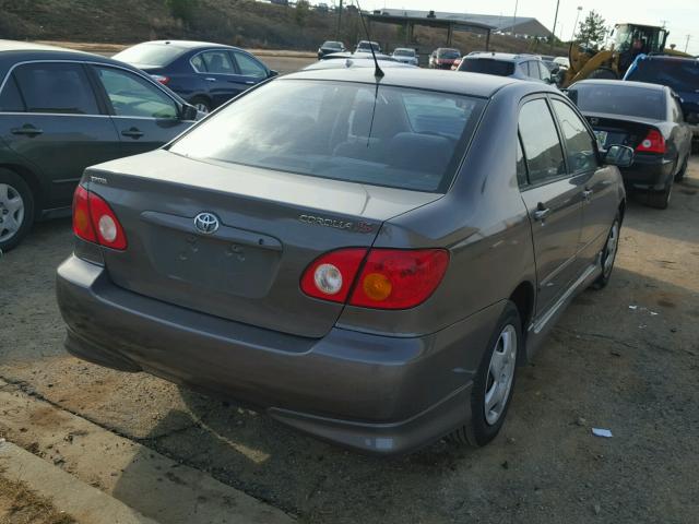 1NXBR32E33Z166031 - 2003 TOYOTA COROLLA CE GRAY photo 4