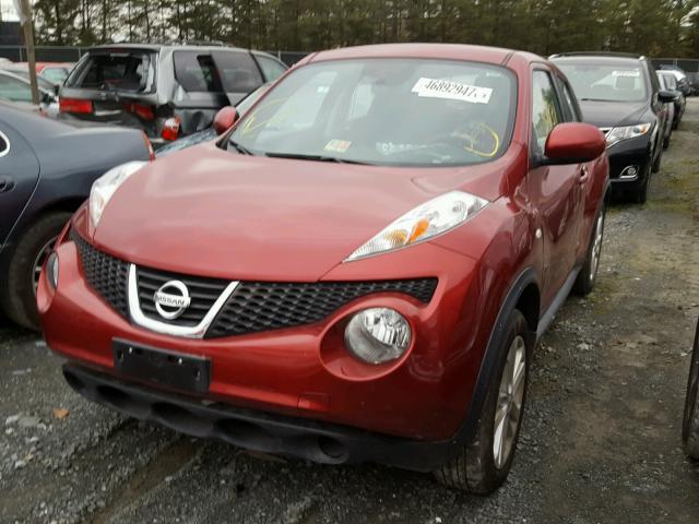 JN8AF5MV2CT125224 - 2012 NISSAN JUKE S RED photo 2