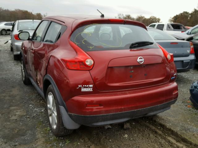 JN8AF5MV2CT125224 - 2012 NISSAN JUKE S RED photo 3