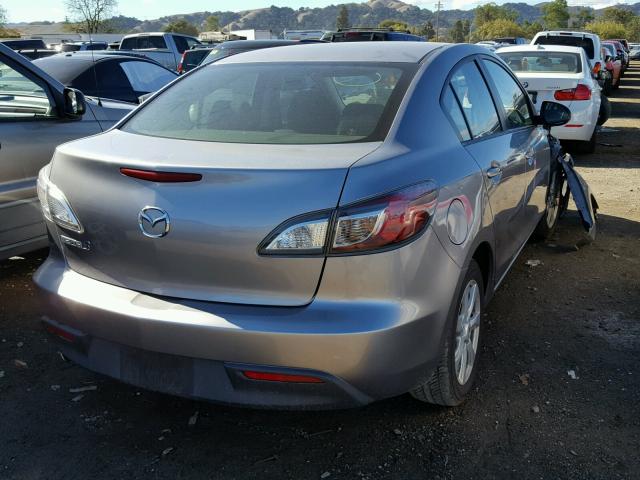 JM1BL1VGXB1401452 - 2011 MAZDA 3 I GRAY photo 4