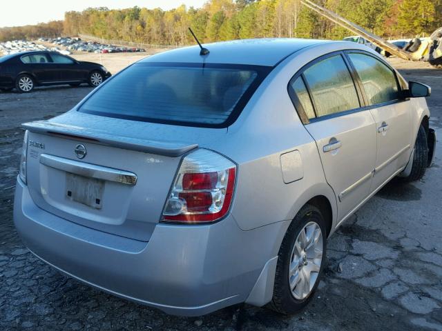 3N1AB6AP0BL647715 - 2011 NISSAN SENTRA 2.0 SILVER photo 4