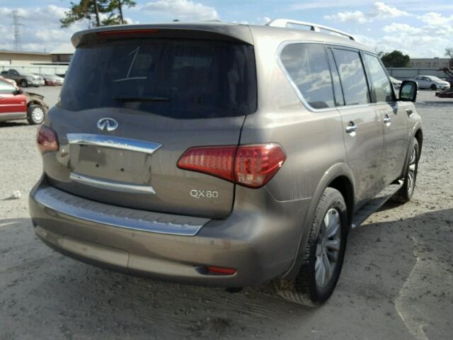 JN8AZ2NF1H9644251 - 2017 INFINITI QX80 BASE BROWN photo 4