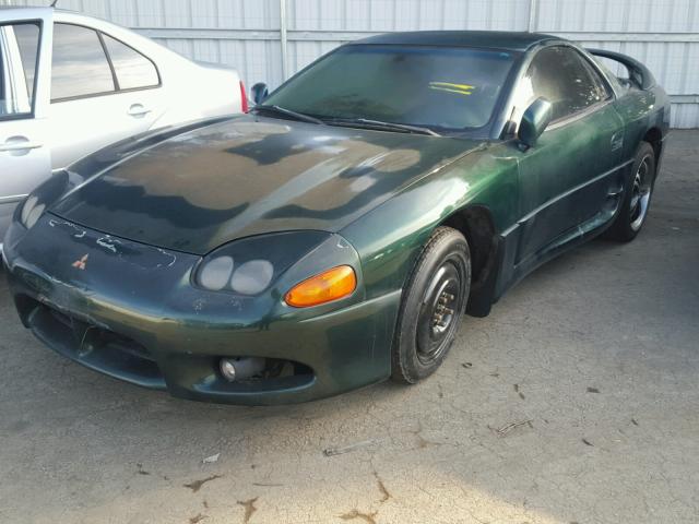 JA3AM44H4WY004593 - 1998 MITSUBISHI 3000 GT GREEN photo 2