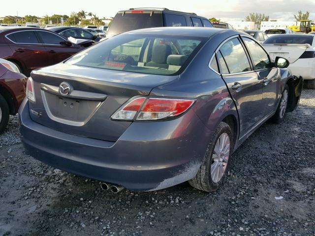 1YVHZ8CH2A5M31009 - 2010 MAZDA 6 I GRAY photo 4