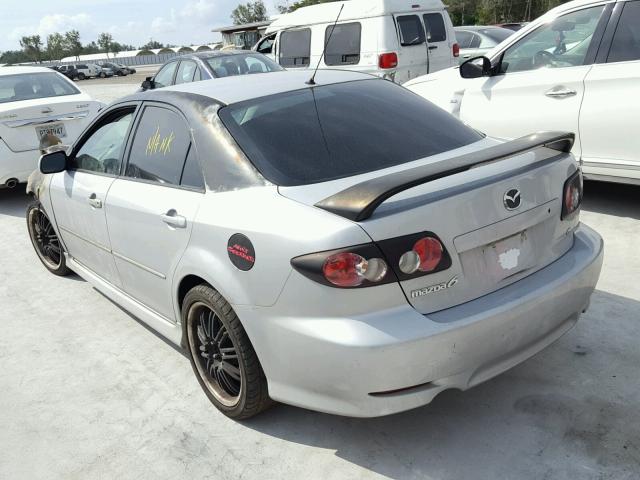 1YVFP80D145N09735 - 2004 MAZDA 6 S SILVER photo 3