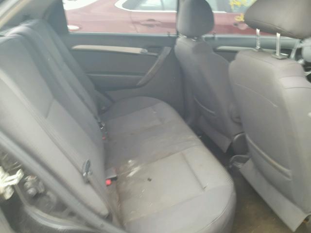 KL1TD56698B006462 - 2008 CHEVROLET AVEO BASE Қара фото 6