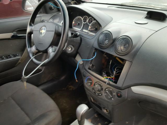 KL1TD56698B006462 - 2008 CHEVROLET AVEO BASE Қара фото 9