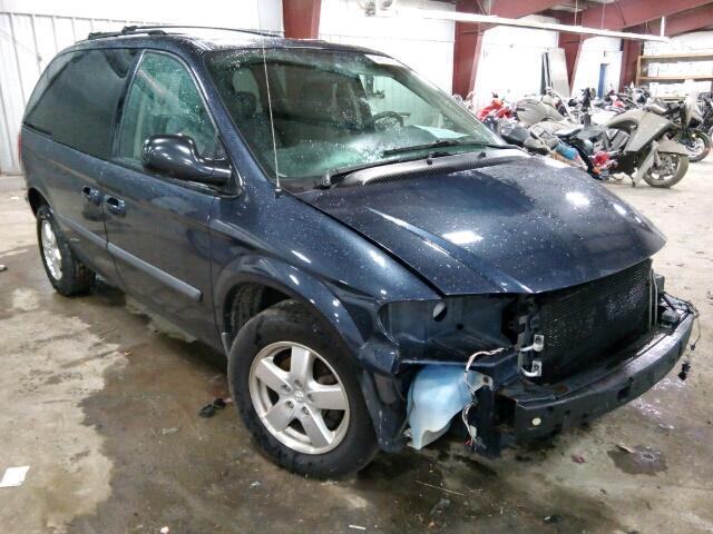 1D4GP45R07B154489 - 2007 DODGE CARAVAN SX BLUE photo 1