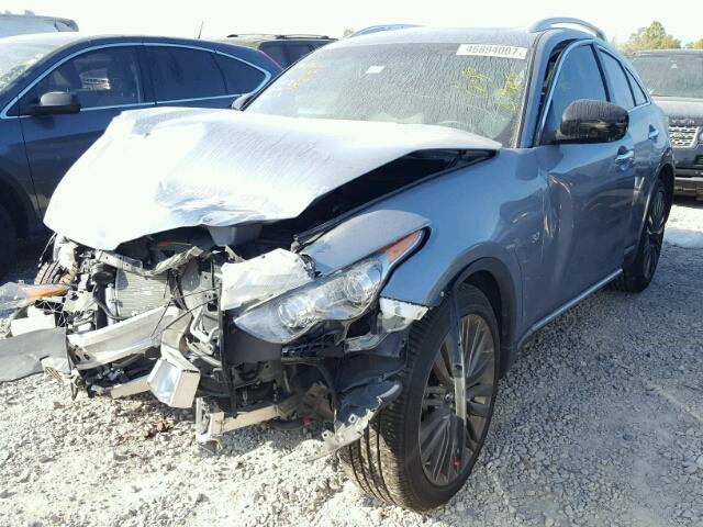 JN8CS1MU0HM140052 - 2017 INFINITI QX70 SILVER photo 2