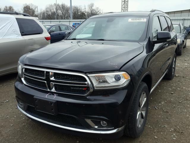 1C4RDJDG0EC551950 - 2014 DODGE DURANGO LI BLACK photo 2