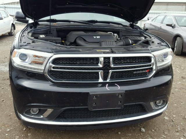 1C4RDJDG0EC551950 - 2014 DODGE DURANGO LI BLACK photo 7