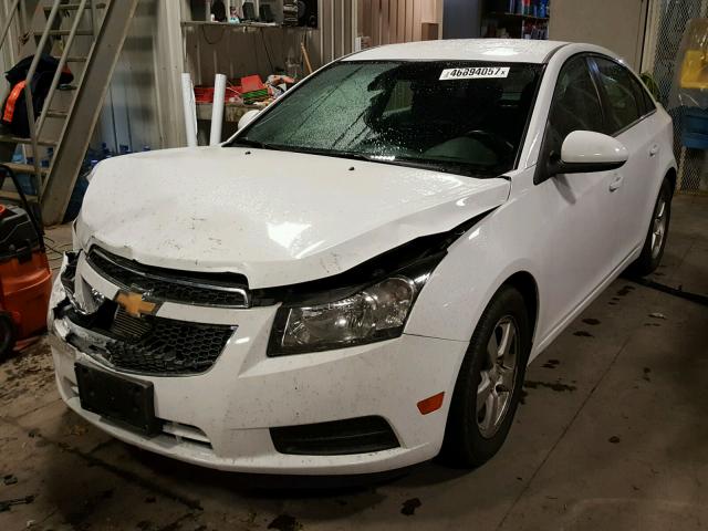 1G1PC5SB5D7131190 - 2013 CHEVROLET CRUZE LT WHITE photo 2