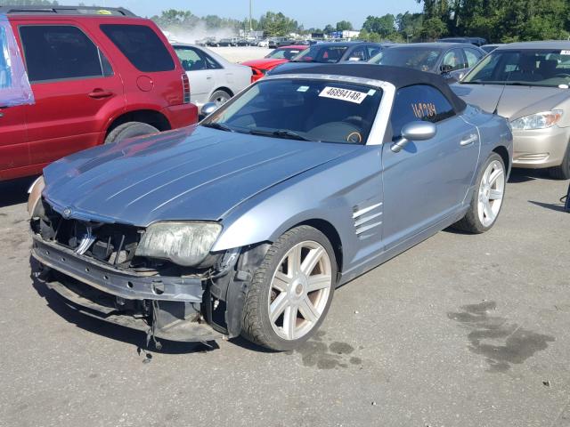 1C3AN65L35X030737 - 2005 CHRYSLER CROSSFIRE BLUE photo 2