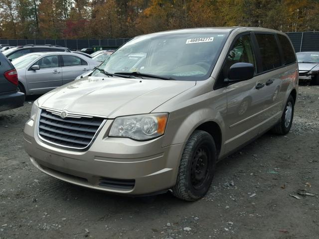 2A8HR44H68R707680 - 2008 CHRYSLER TOWN & COU GOLD photo 2