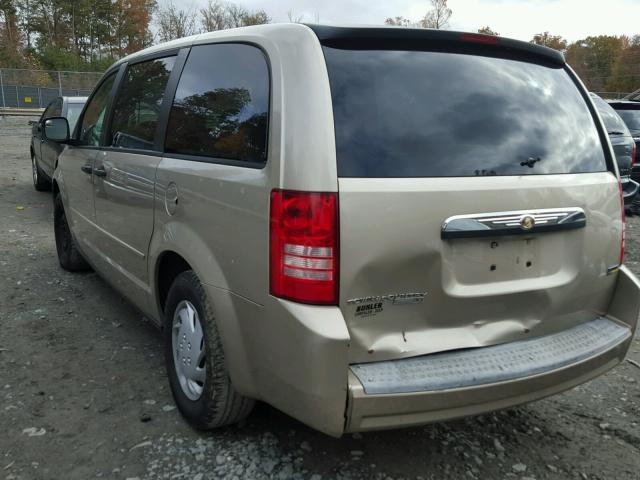 2A8HR44H68R707680 - 2008 CHRYSLER TOWN & COU GOLD photo 3