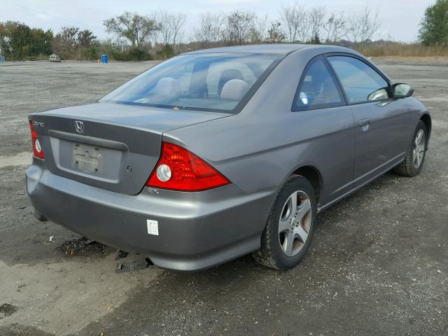 1HGEM22964L003069 - 2004 HONDA CIVIC EX GRAY photo 4