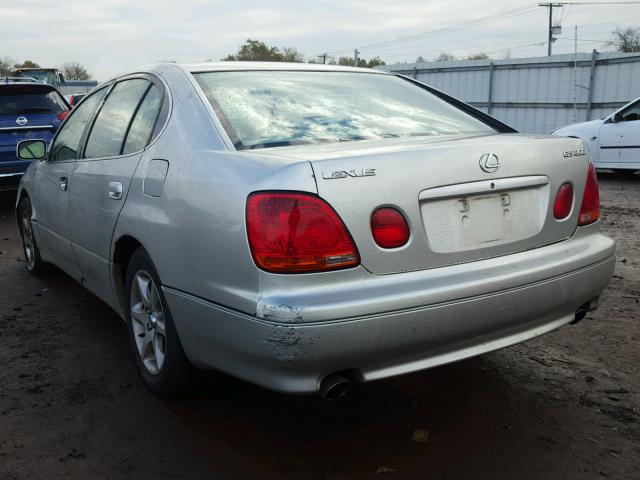 JT8BD69S310140340 - 2001 LEXUS GS 300 SILVER photo 3