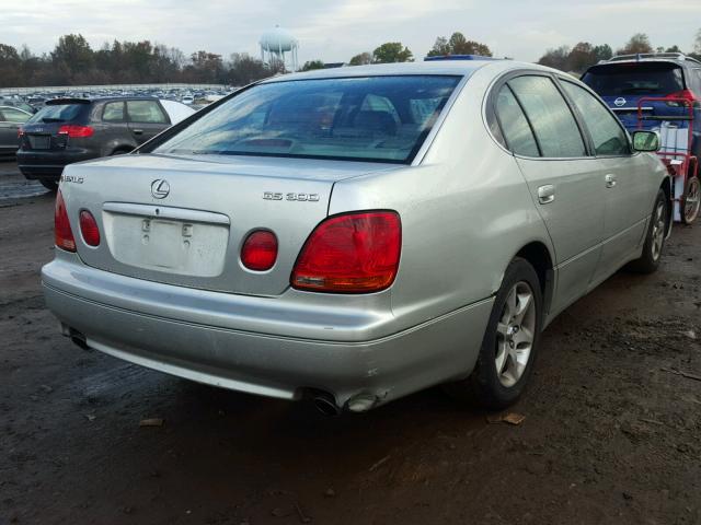 JT8BD69S310140340 - 2001 LEXUS GS 300 SILVER photo 4