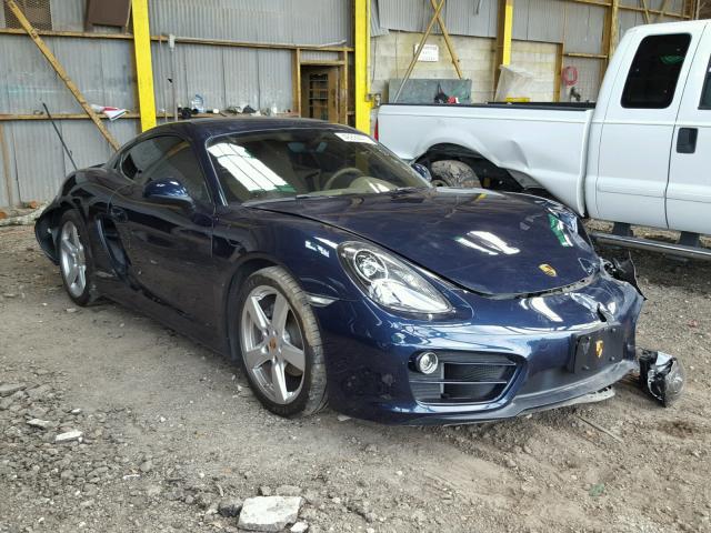 WP0AA2A8XEK170668 - 2014 PORSCHE CAYMAN BLUE photo 1