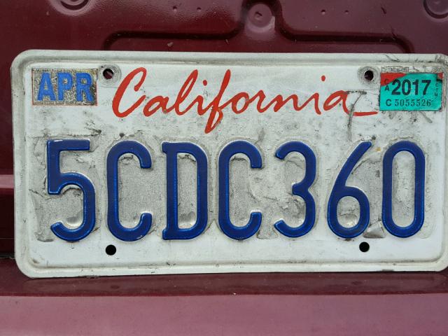 2HGES26763H562017 - 2003 HONDA CIVIC EX ბურგუნდია ფოტო 10