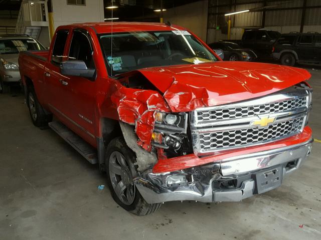 1GCVKSEC8EZ159463 - 2014 CHEVROLET SILVERADO RED photo 1