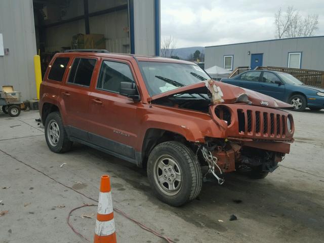 1C4NJRBB3CD620120 - 2012 JEEP PATRIOT SP ORANGE photo 1