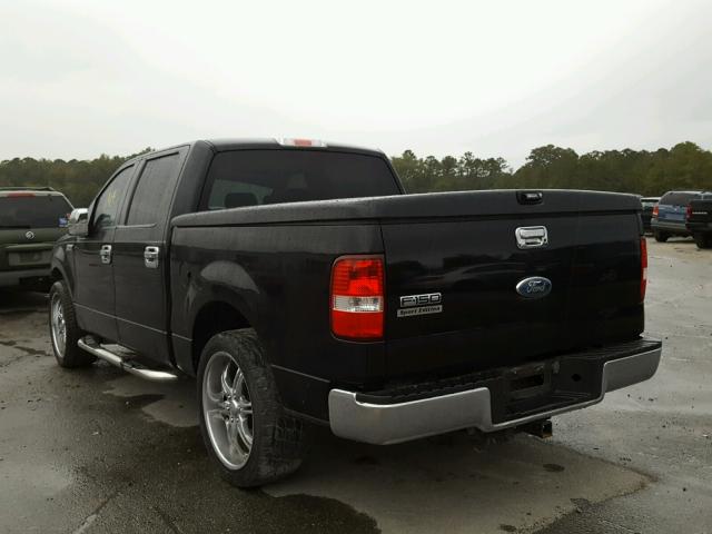 1FTRW12W77KD53167 - 2007 FORD F150 SUPER BLACK photo 3