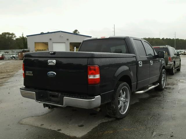 1FTRW12W77KD53167 - 2007 FORD F150 SUPER BLACK photo 4