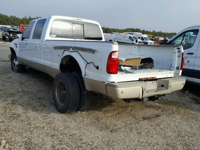 1FTWW33R78EC36065 - 2008 FORD F350 SUPER WHITE photo 3